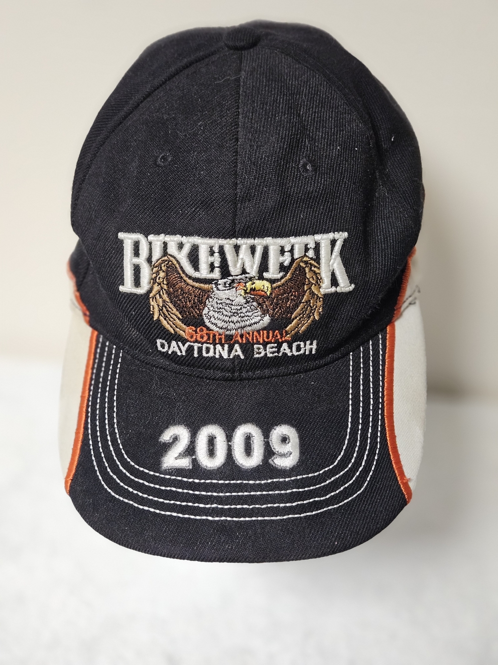 Daytona Beach 2009 Embroidered Black Cap Motorcycle Biker